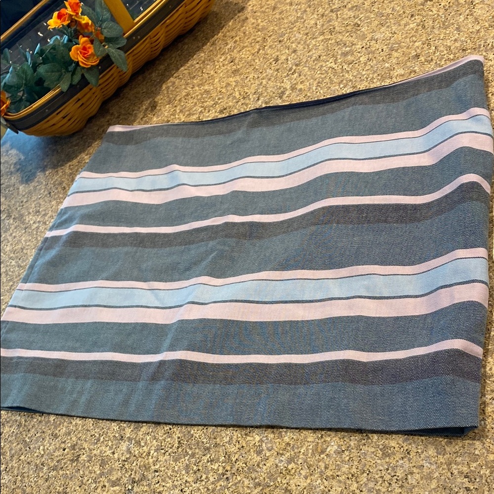 Gap Lined Skirt 16 Blue Pink Stripes